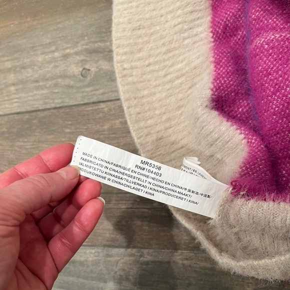 Anthropologie Moon River Women Cozy Soft Block Stripe Cardigan Sweater Size M - Picture 15 of 15